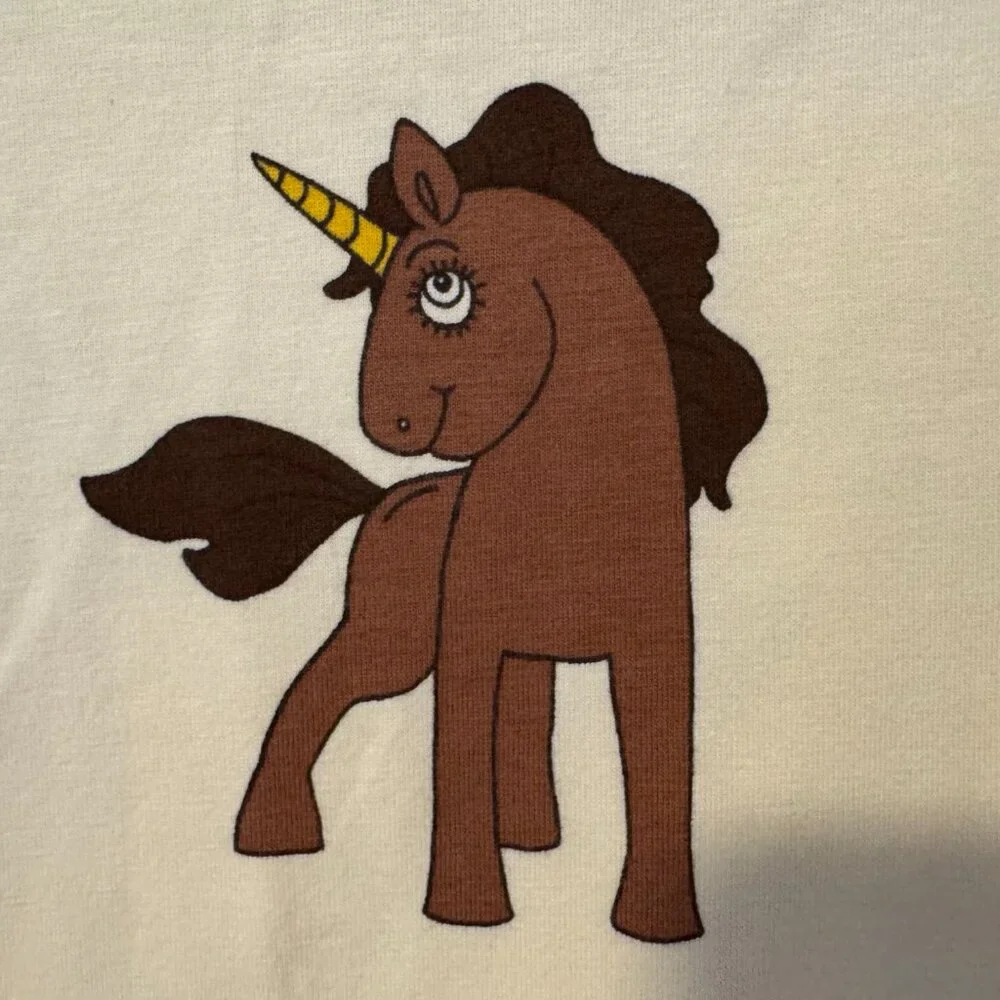 NWT - MINI RODINI Girl's Unicorn Long Tank Dress EU 116/122 or 6-7 yrs - Picture 6 of 7